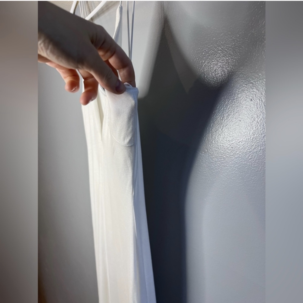 JLUXLABEL Cream Bodycon Spaghetti Strap Midi Dress - Picture 4 of 8